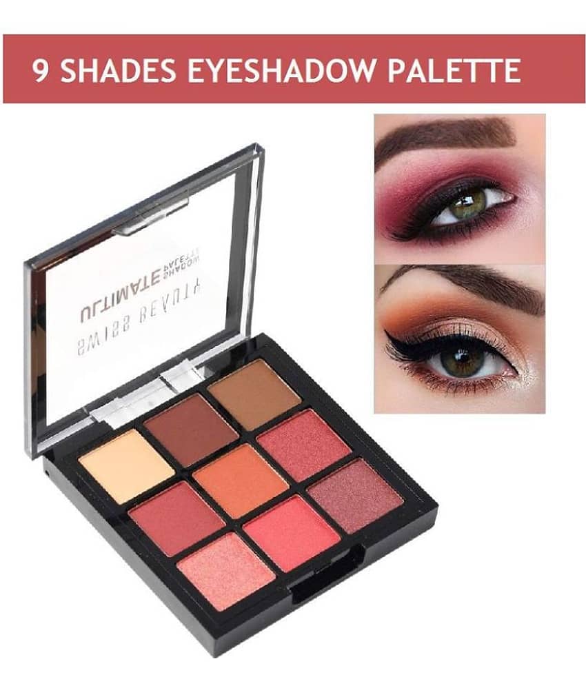 Swiss Beauty Ultimate 9 Color Eyeshadow Palette (Shade-1), 6gm - Makeup - Eyes | Buy online on ZillyBuy