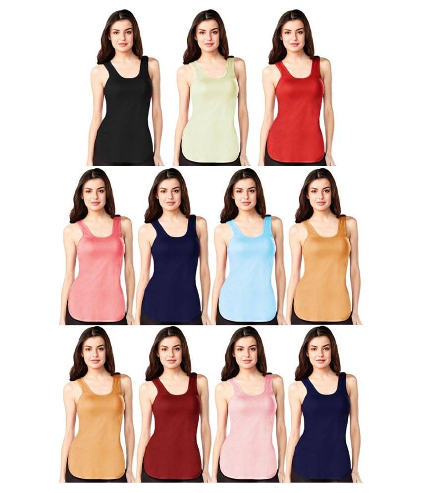 Dixcy Cotton Camisoles - Multi Color Dixcy Cotton Camisoles - Multi Color