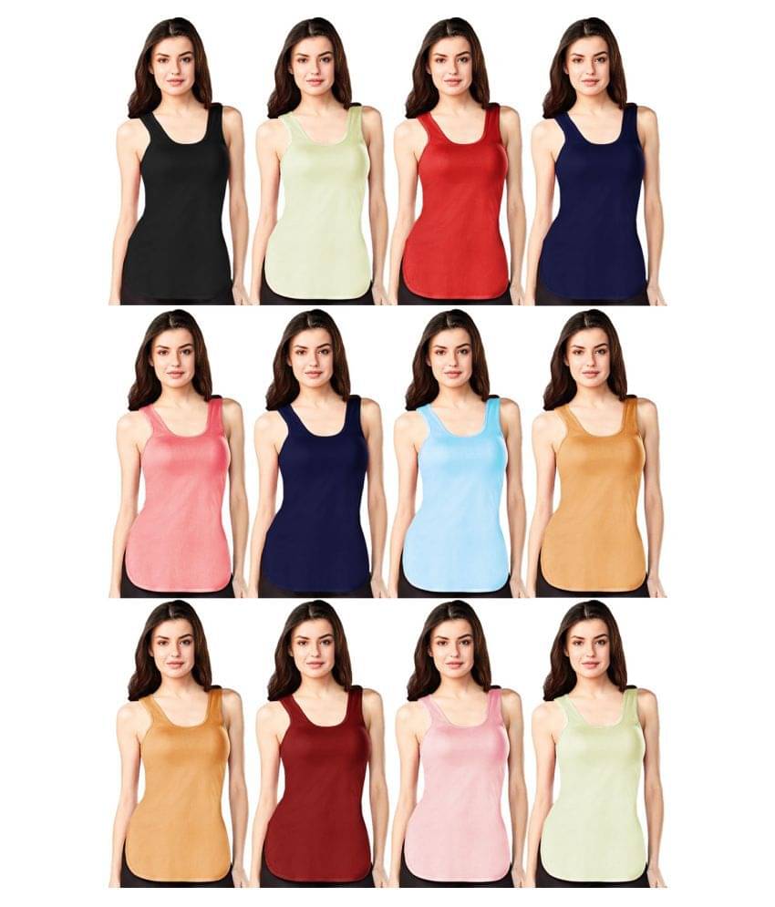 Dixcy Cotton Camisoles - Multi Color     			Dixcy Cotton Camisoles - Multi Color