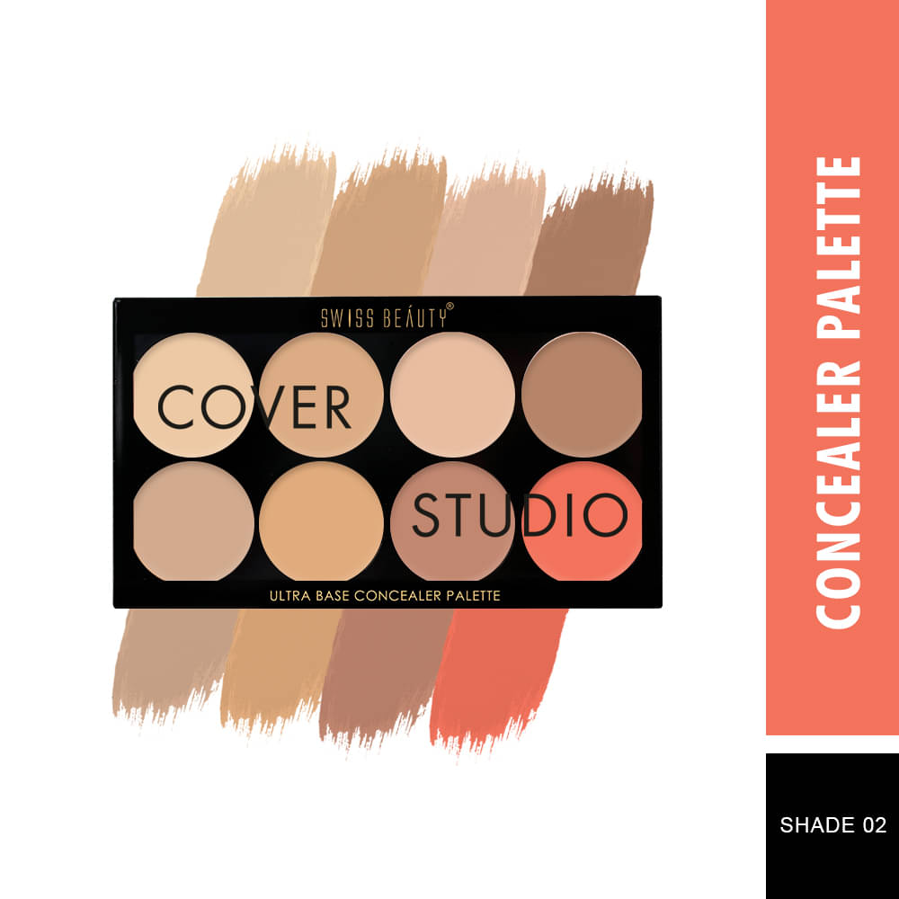     			Swiss Beauty Ultra Base Concealer Palette (Shade-02), 16gm