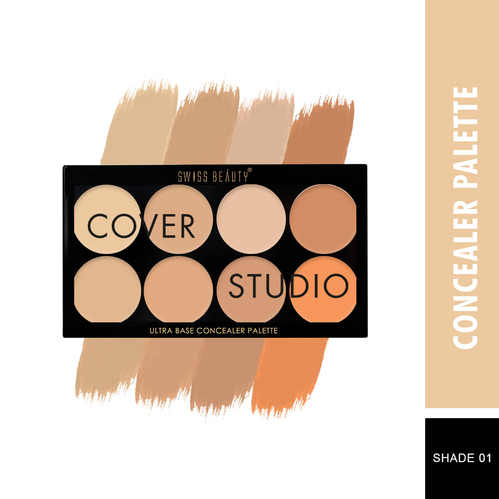     			Swiss Beatuy Ultra Base Concealer Palette (Shade-01), 16gm