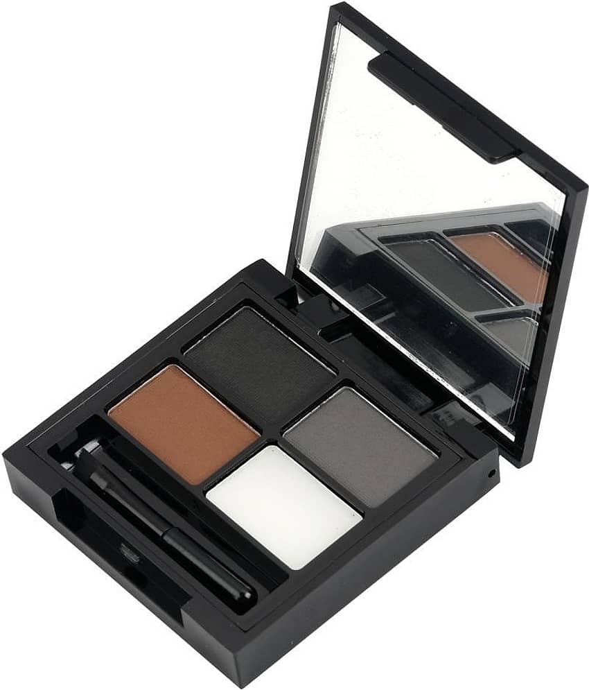 Swiss Beauty Eyebrow Palette (3 Brows Powder + 1 Wax) Brow Palette Brown, 5gm - Makeup - Eyes | Buy online on ZillyBuy