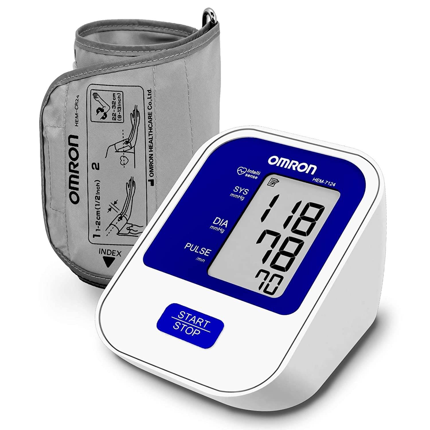 Omron HEM 7124 Fully Automatic Digital Blood Pressure Monitor with Intellisense Technology For Most Accurate Measurement Omron HEM 7124 Fully Automatic Digital Blood Pressure Monitor with Intellisense Technology For Most Accurate Measurement