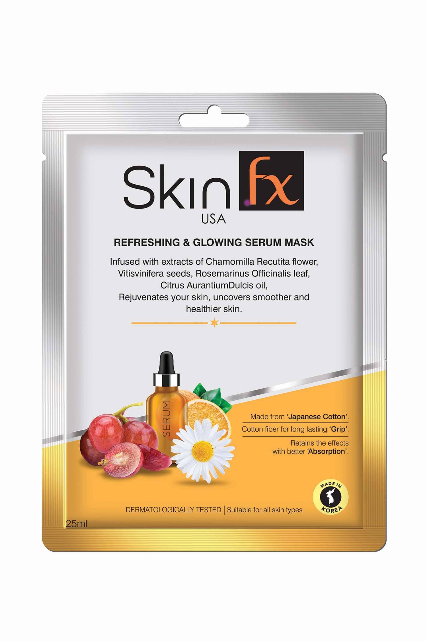     			Skin Fx Face Sheet Mask Masks 125 ml Pack of 6