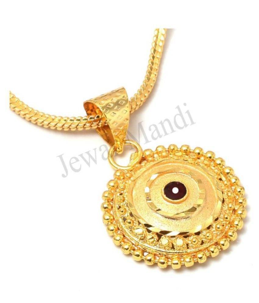 Jewar Mandi Pendant Locket Chain Gold Plated Rich Look Long Size Latest Designer Daily Use Jewelry for Men Women, Boys Girls, Unisex Jewar Mandi Pendant Locket Chain Gold Plated Rich Look Long Size Latest Designer Daily Use Jewelry for Men Women, Boys Girls, Unisex