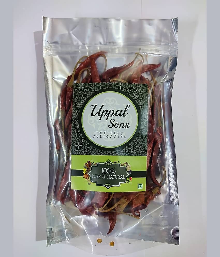 UPPAL SONS RED CHILLY TEJA WITH STEM 800 gm