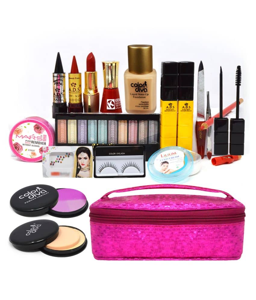 Adbeni All In One Daily Home Salon Makeup Kit with Pouch