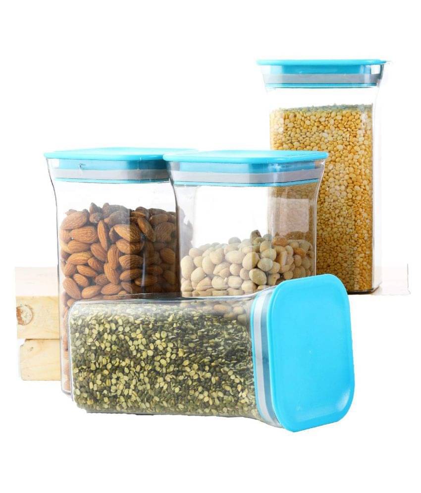 Analog kitchenware Grocery,Pasta,Dal Polyproplene Food Container Set of 4 1100 mL Analog kitchenware Grocery,Pasta,Dal Polyproplene Food Container Set of 4 1100 mL