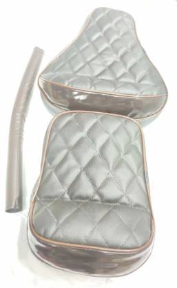     			Coffee Seat Cover + Back Rest Foam Brown Combo For Royal Enfield Classic Chrome, Classic Chrome, Classic 350, Classic, Classic 500