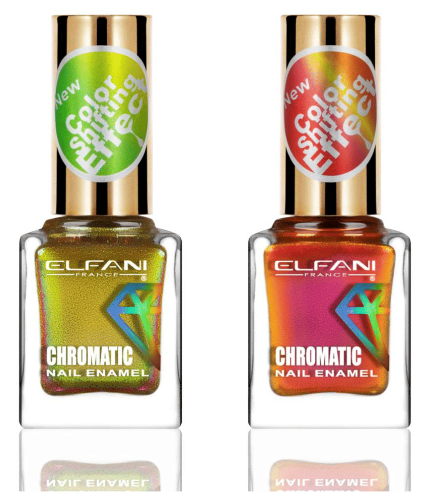 Elfani Nail Polish Multi Multichrome Pack of 2 18 mL Elfani Nail Polish Multi Multichrome Pack of 2 18 mL