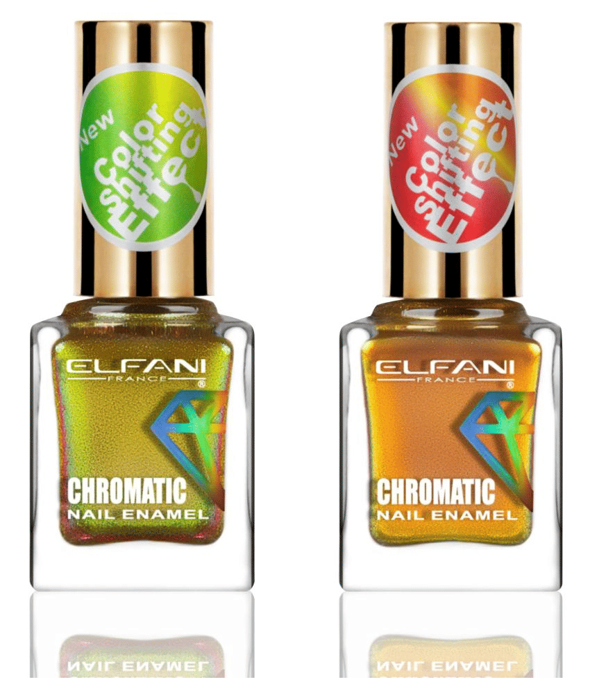     			Elfani Nail Polish Multi Multichrome Pack of 2 18 mL