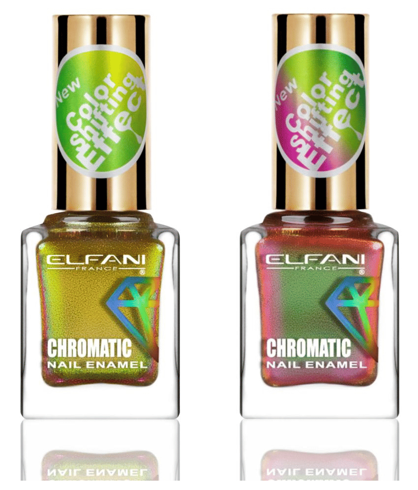 Elfani Nail Polish Multi Multichrome Pack of 2 18 mL Elfani Nail Polish Multi Multichrome Pack of 2 18 mL