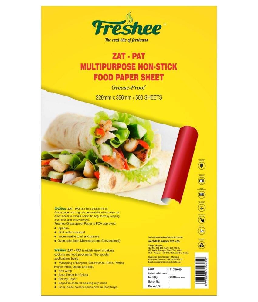     			Freshee Greaseproof Paper Pre Cut 220m x 350mm