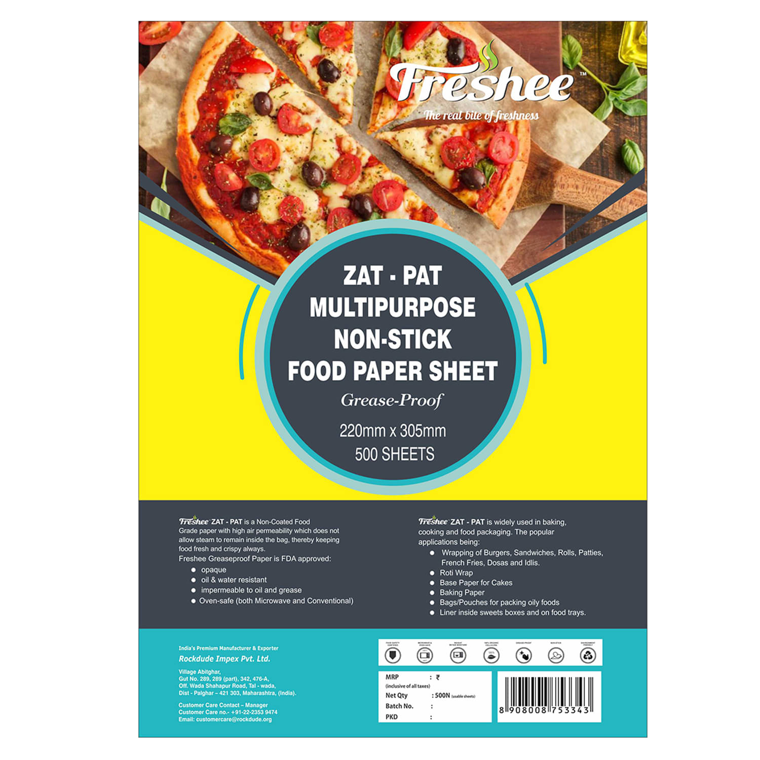    			Freshee Greaseproof Paper Pre Cut 220m x 305mm