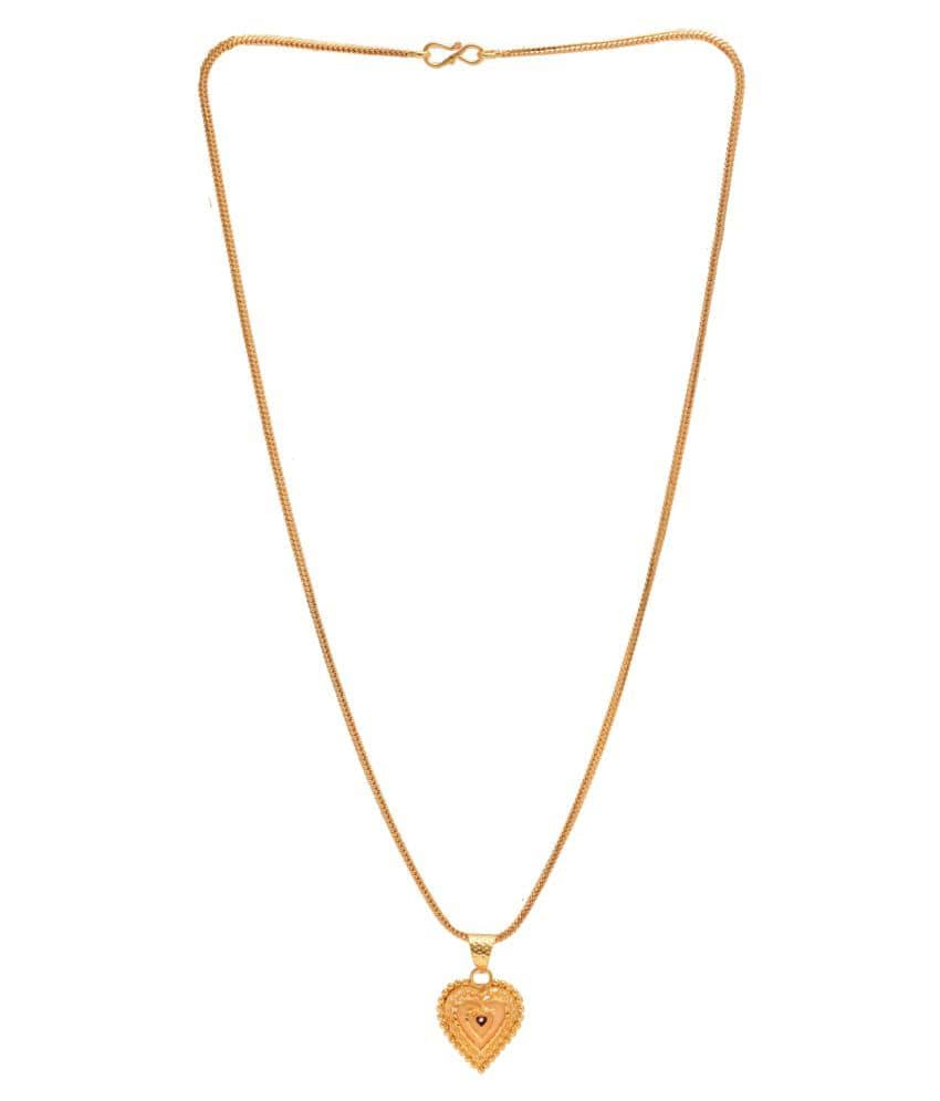 Jewar Mandi Pendant Meena Work Locket Chain Gold Plated Rich Look Long Size Latest Designer Daily Use Jewelry for Women, Girls, Unisex