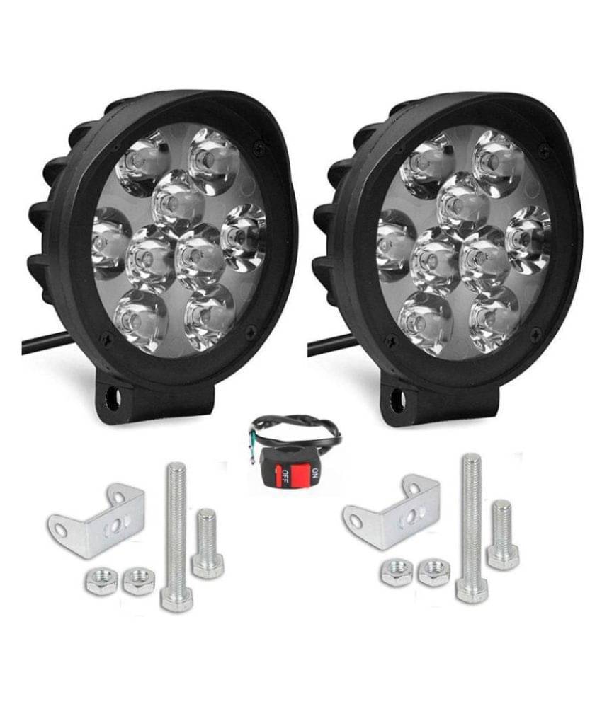     			9 LED Fog Light For Bike & Two Wheelers - 2 Pcs
