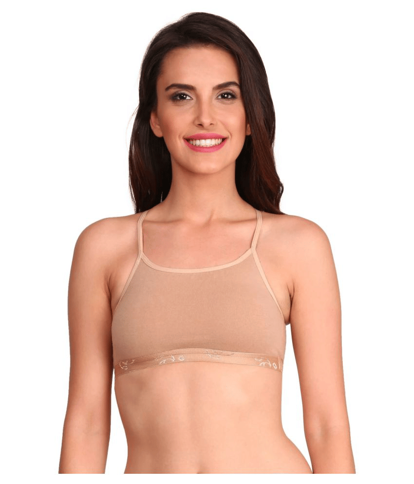     			Jockey Cotton Cami bra - Beige