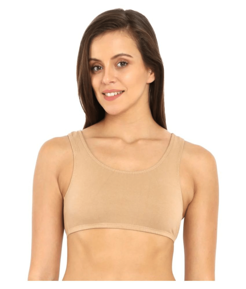 Jockey Cotton Racerback bra - Beige Jockey Cotton Racerback bra - Beige