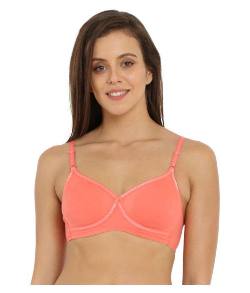     			Jockey Cotton Seamless Bra - Pink