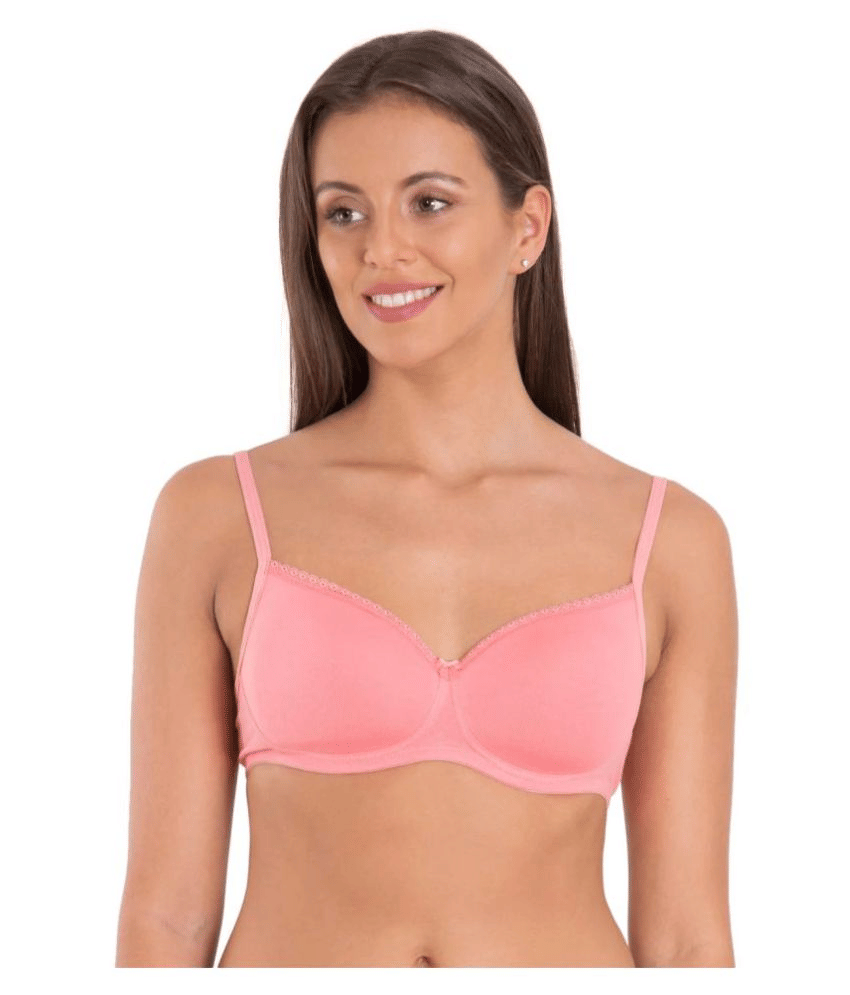 Jockey Cotton T-Shirt Bra - Peach     			Jockey Cotton T-Shirt Bra - Peach