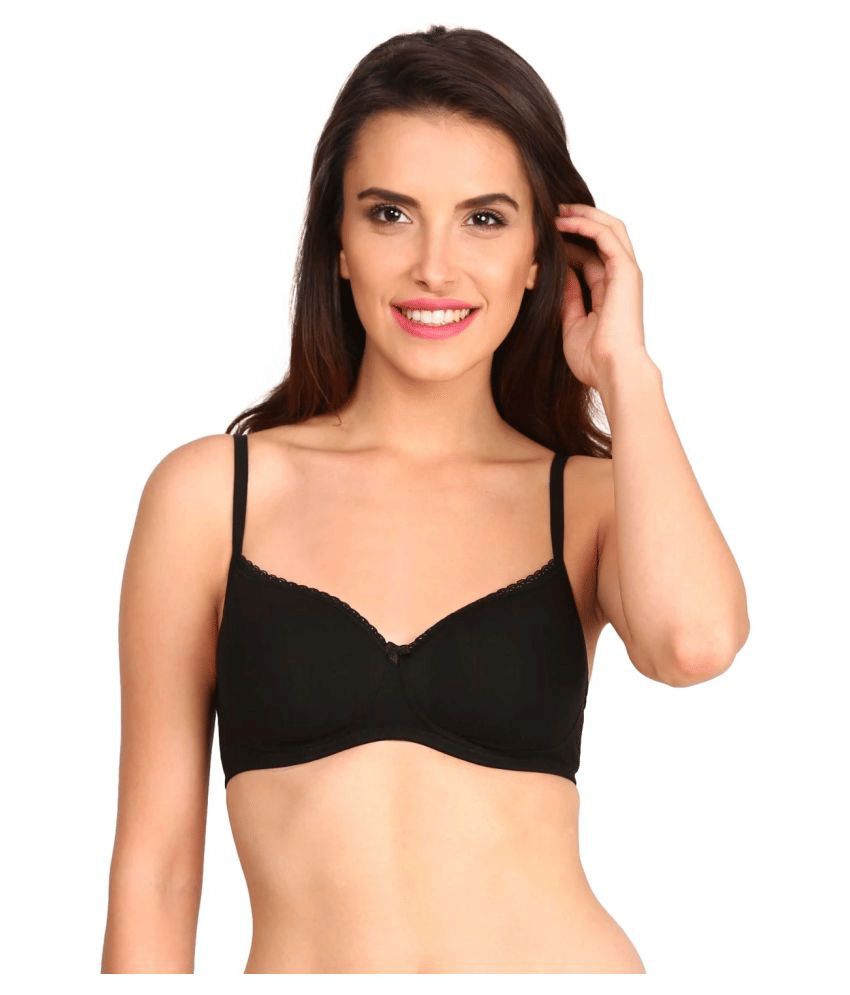 Jockey Cotton T-Shirt Bra - Black Jockey Cotton T-Shirt Bra - Black