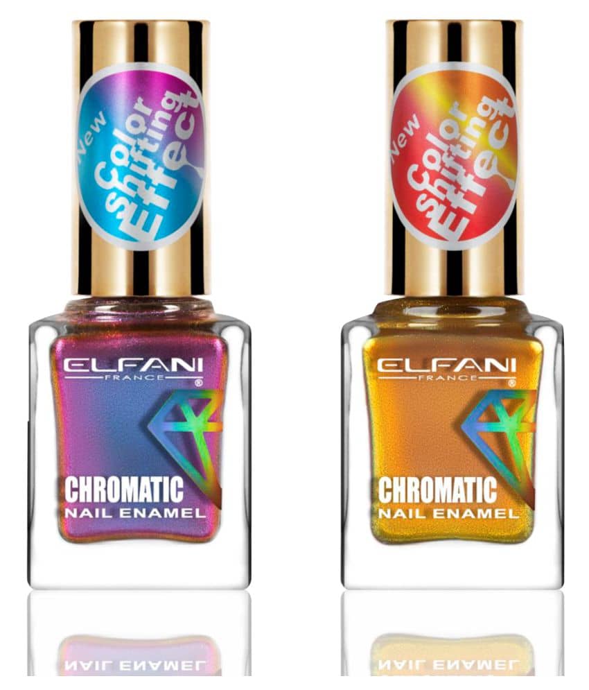 Elfani Nail Polish Multi Multichrome Pack of 2 18 mL