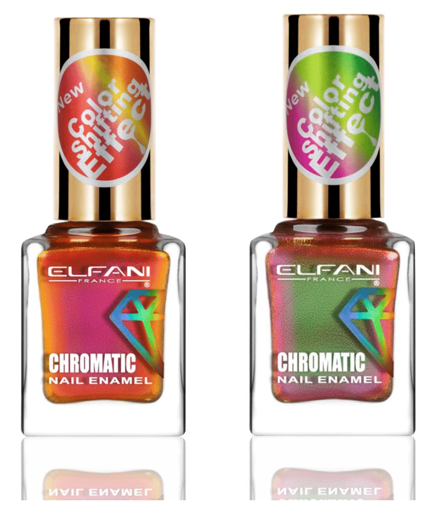 Elfani Nail Polish Multi Multichrome Pack of 2 18 mL Elfani Nail Polish Multi Multichrome Pack of 2 18 mL