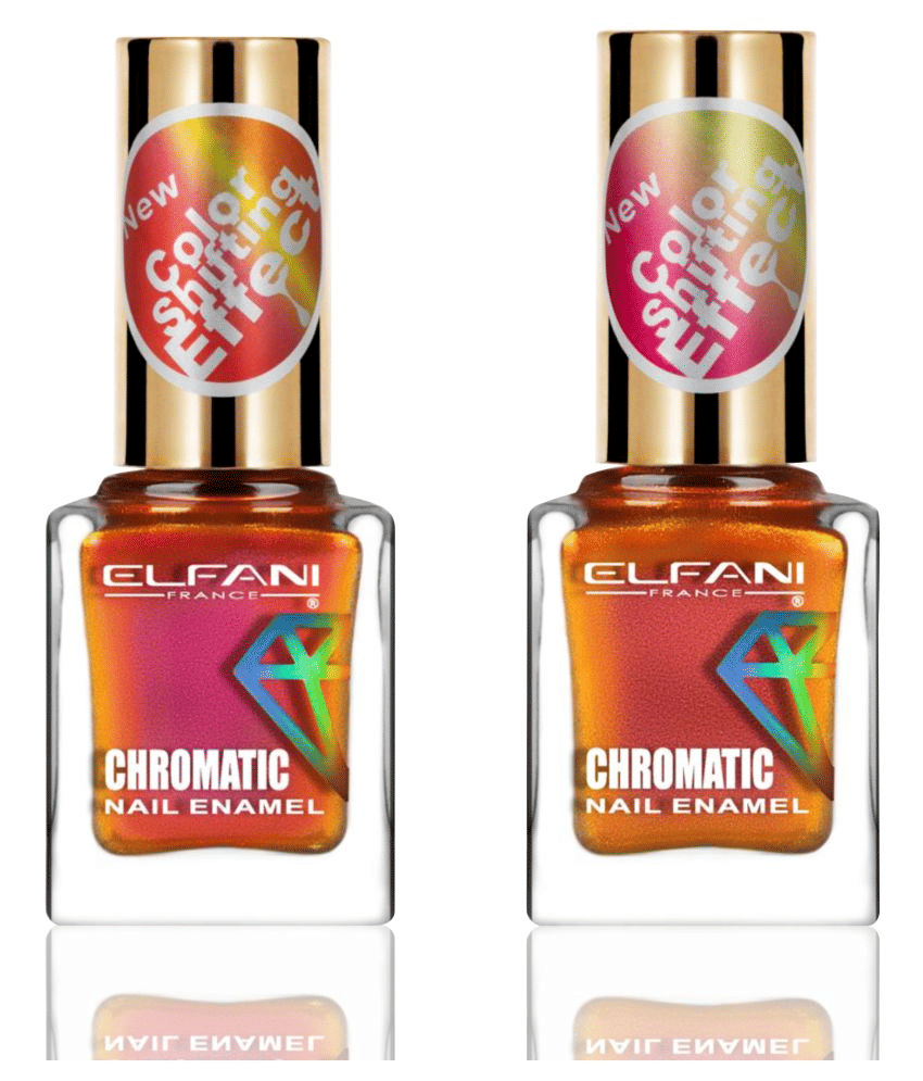 Elfani Nail Polish Multi Multichrome Pack of 2 18 mL Elfani Nail Polish Multi Multichrome Pack of 2 18 mL
