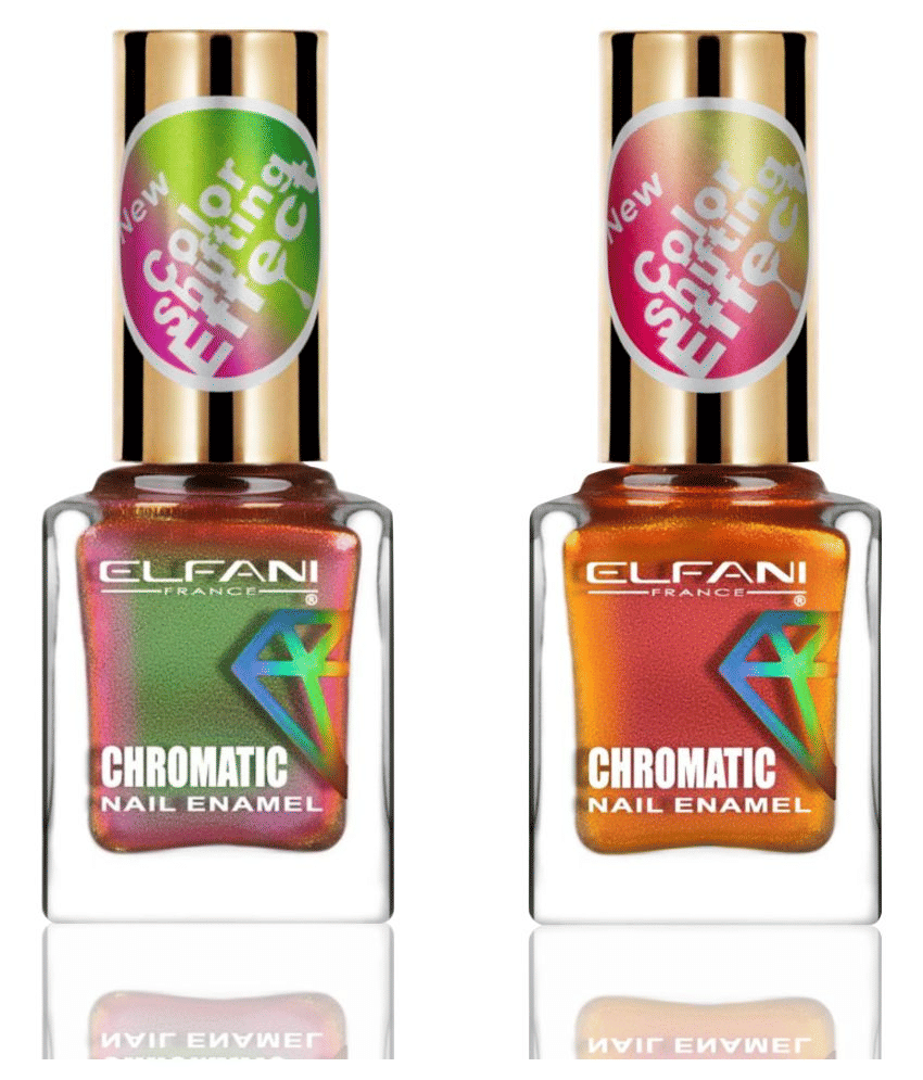     			Elfani Nail Polish Multi Multichrome Pack of 2 18 mL