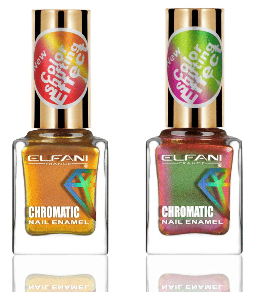 Elfani Nail Polish Multi Multichrome Pack of 2 18 mL Elfani Nail Polish Multi Multichrome Pack of 2 18 mL