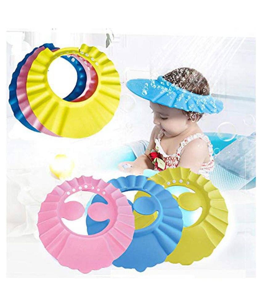     			Hi-Lee Baby Toddler Shampoo Bath Shower Cap Wash Hair Ear Shield ( set of 3 )