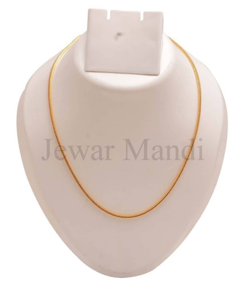 Jewar Mandi Gold Plated Chain ( Set of 1 )