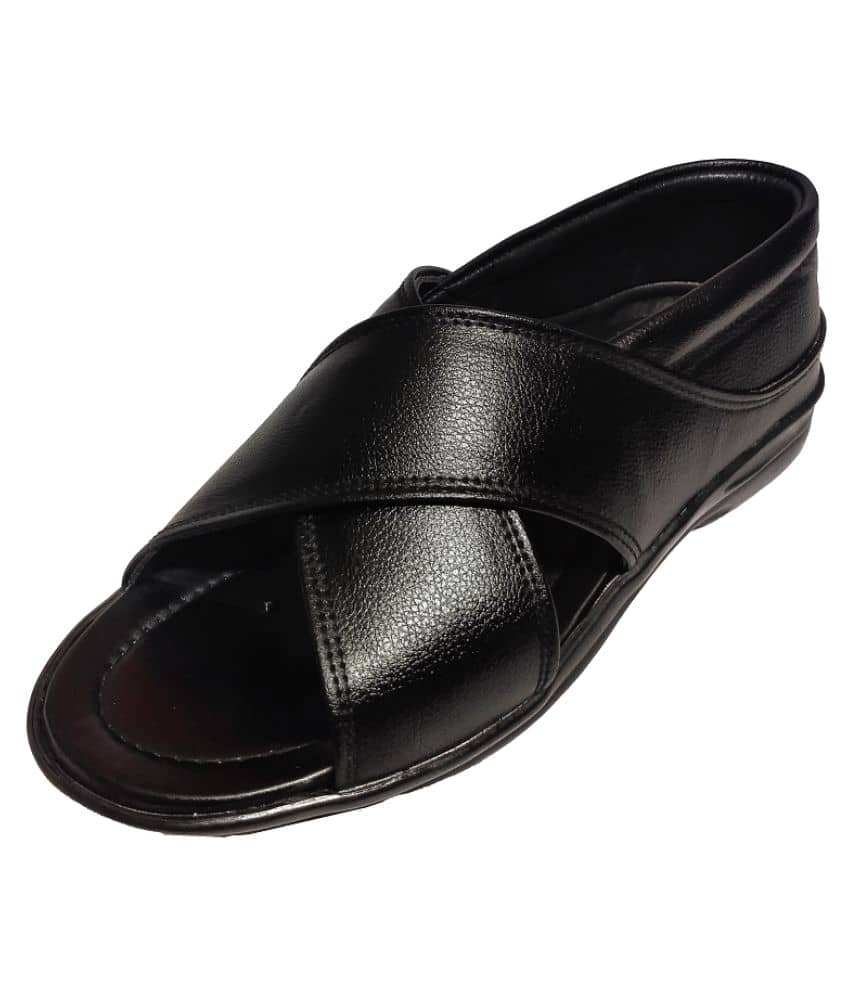 RAGE GAZE - Black  Men's Sandals