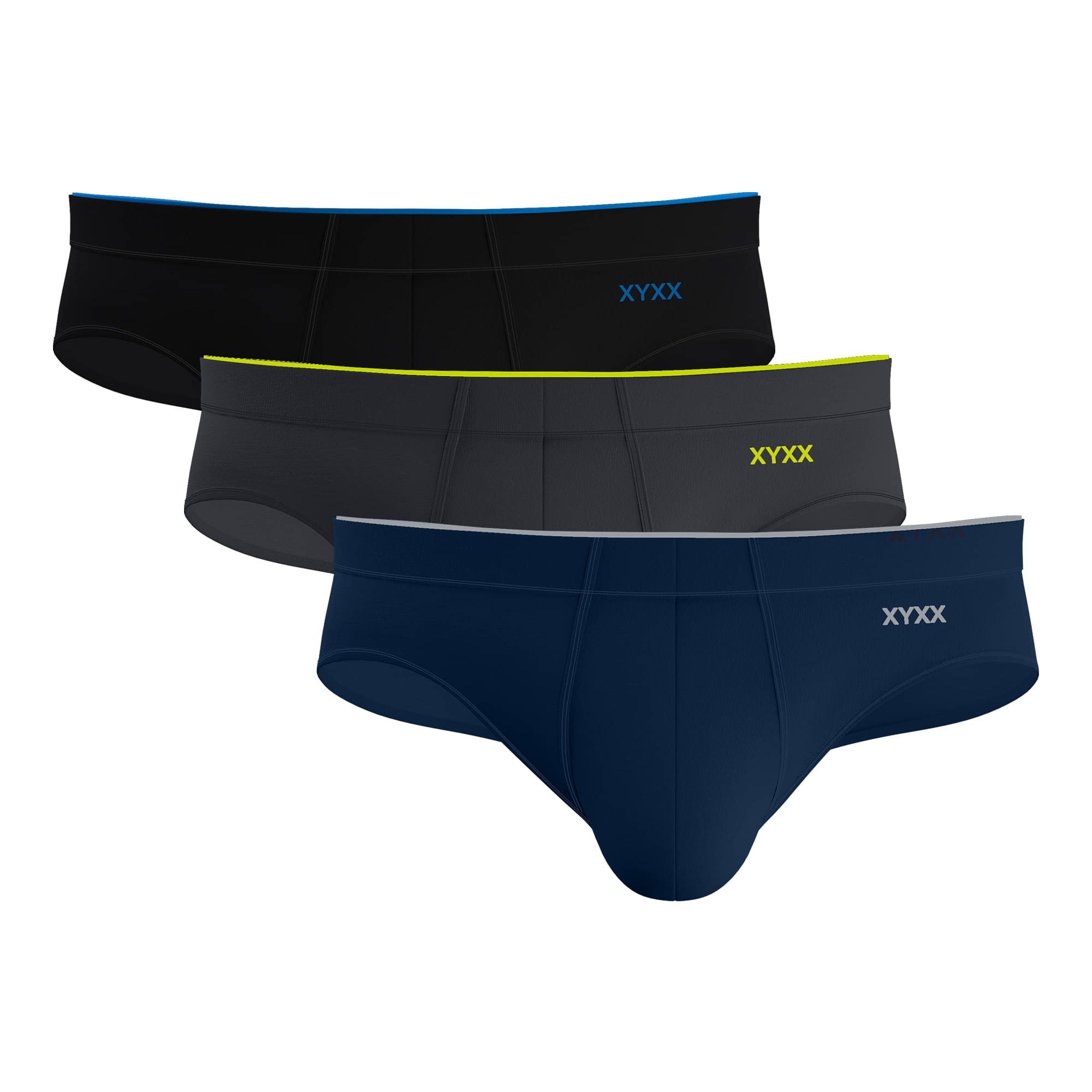 XYXX Pack of 3 Modal Briefs For Men's ( Multicolor ) XYXX Pack of 3 Modal Briefs For Men's ( Multicolor )