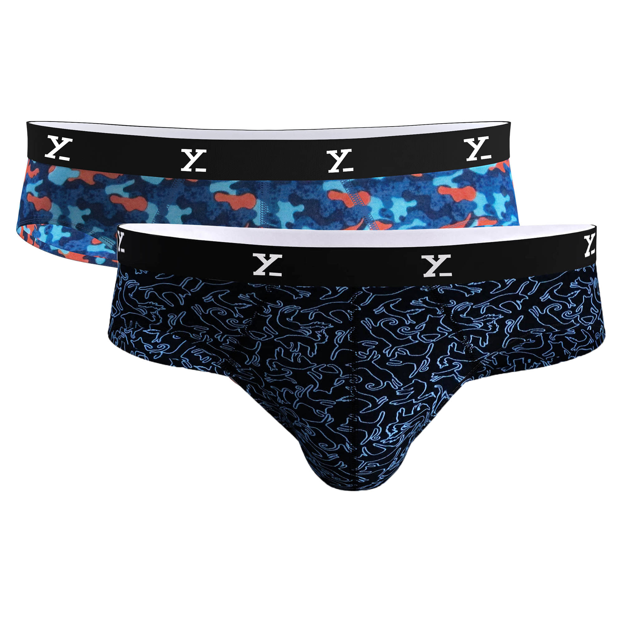     			XYXX Pack of 2 Modal Briefs For Men's ( Multicolor )