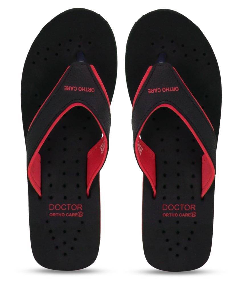     			DOCTOR EXTRA SOFT - Red Women's Thong Flip Flop