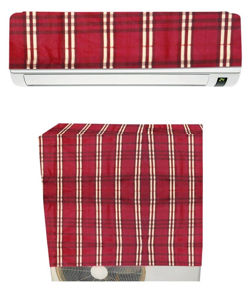 E-Retailer Single PVC Red AC Cover for Split AC