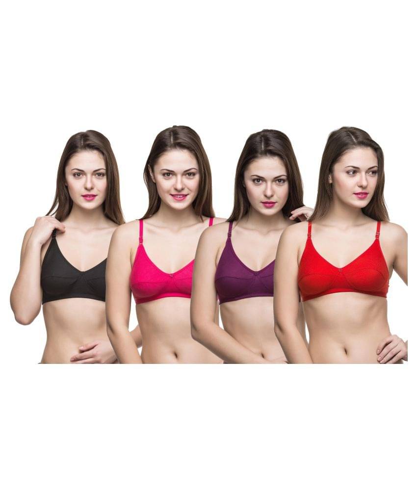 DOCARE Cotton Lycra Everyday Bra - Multi Color DOCARE Cotton Lycra Everyday Bra - Multi Color