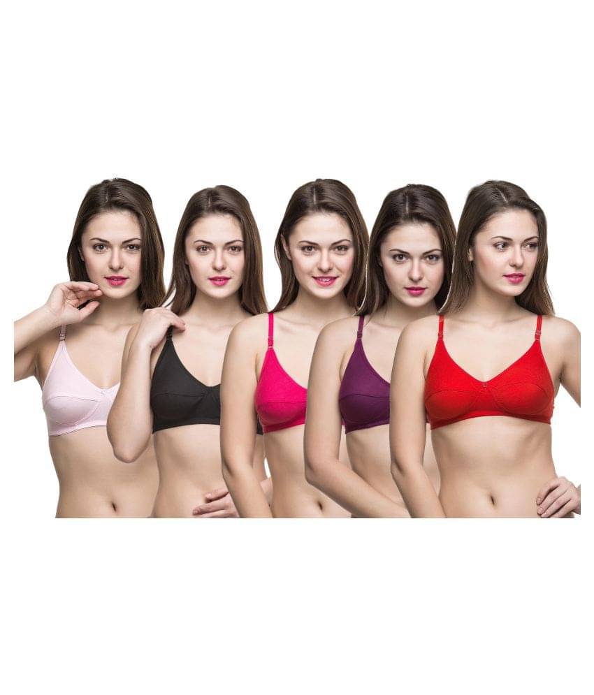 DOCARE Cotton Lycra Everyday Bra - Multi Color DOCARE Cotton Lycra Everyday Bra - Multi Color
