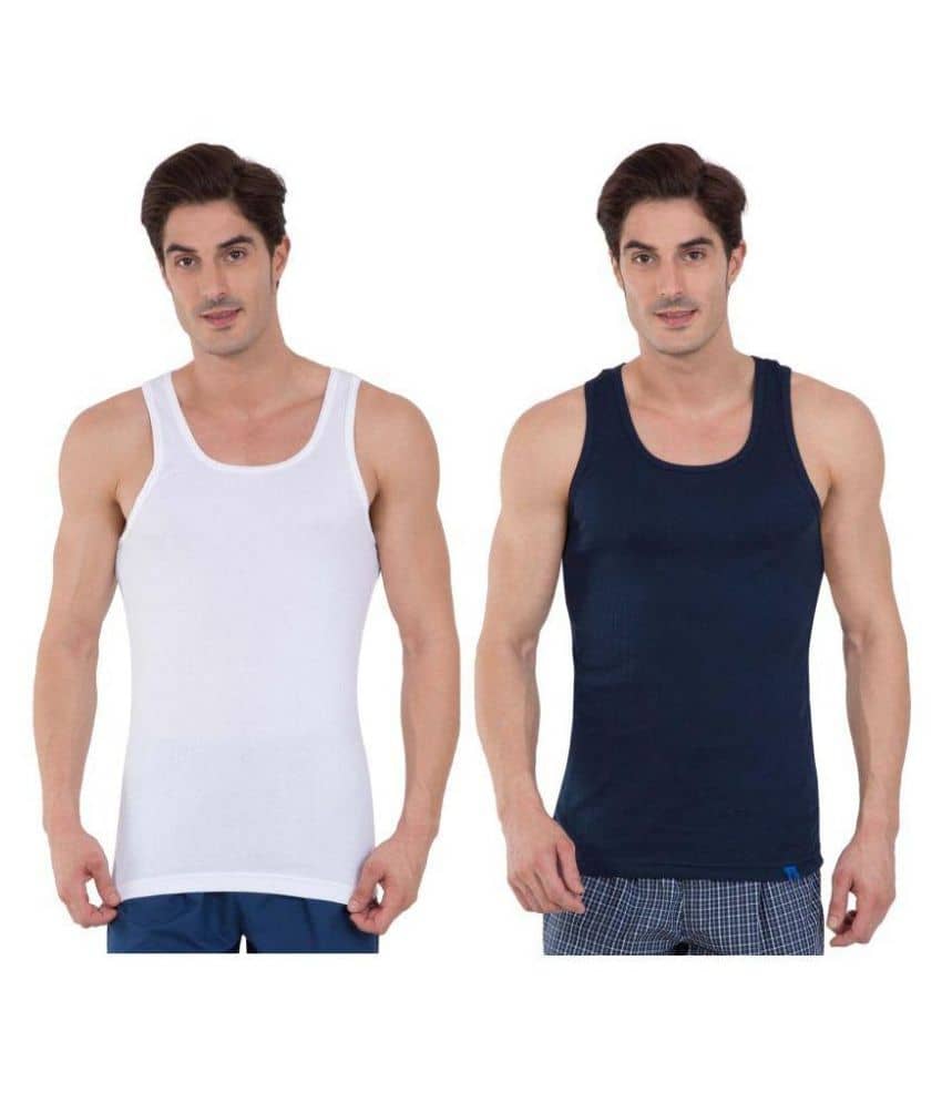 Jockey Multi Sleeveless Vests Pack of 2 - Nightwear & Loungewear | Buy online on ZillyBuy
