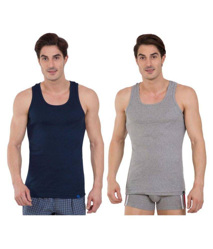 Jockey Multi Sleeveless Vests Pack of 2 Jockey Multi Sleeveless Vests Pack of 2