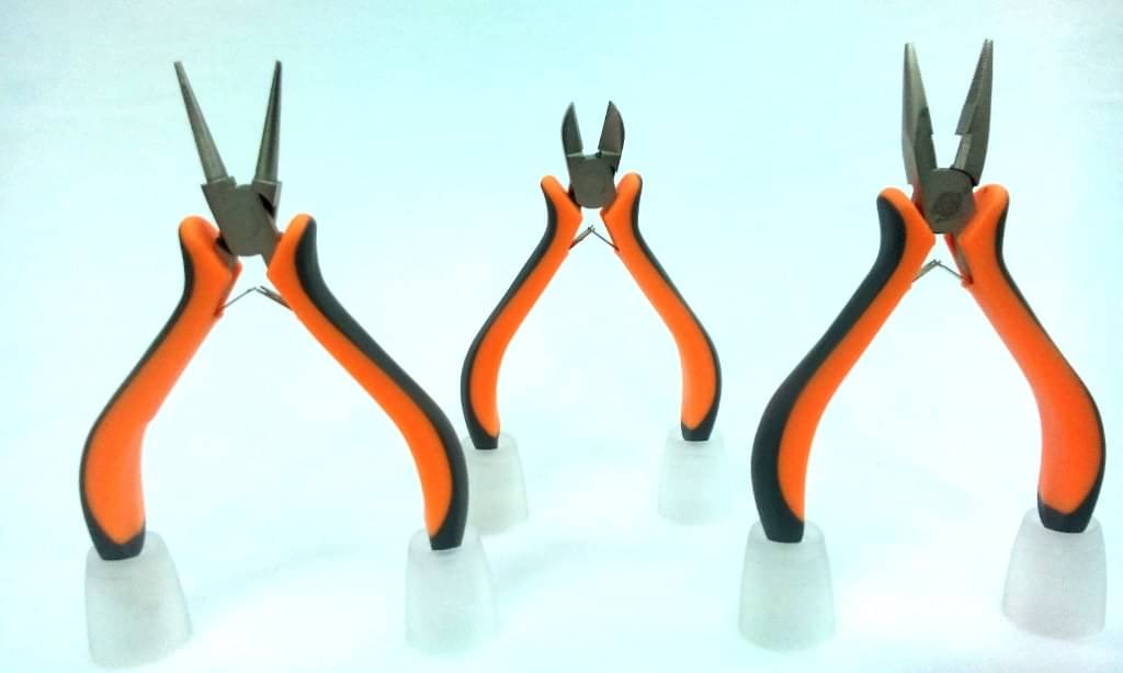     			Jewellery Tools, Set Of 3, Cutter, Longnose Plier, & Shaper for Jewelry Making, Beading Wire Wrapping - Also for Electrical Use