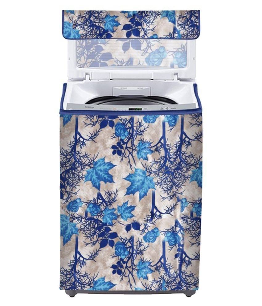 E-Retailer Single Polyester Blue Washing Machine Cover for Universal Top Load E-Retailer Single Polyester Blue Washing Machine Cover for Universal Top Load