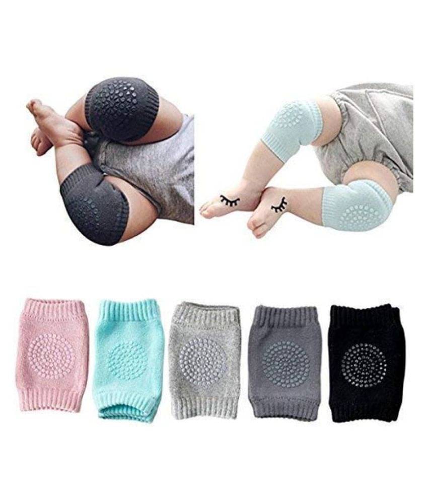 EIGHTEEN ENTERPRISE Assorted Coton Baby Knee Pad -Pack of 2 (2 Pair) EIGHTEEN ENTERPRISE Assorted Coton Baby Knee Pad -Pack of 2 (2 Pair)
