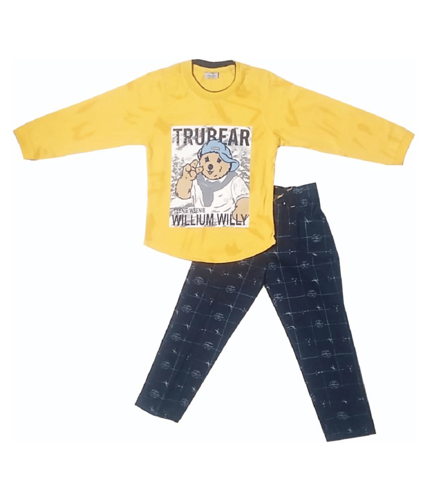     			harshvardhanmart.com Pack of 1 Boys Cotton Set ( Yellow )