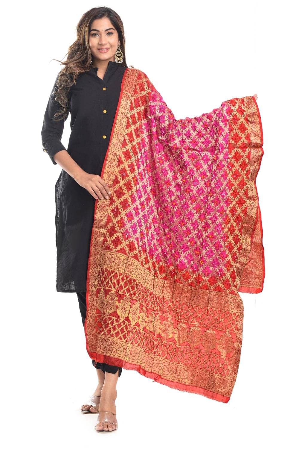 Raj Multicoloured Banarasi Silk Banarasi Dupatta Raj Multicoloured Banarasi Silk Banarasi Dupatta