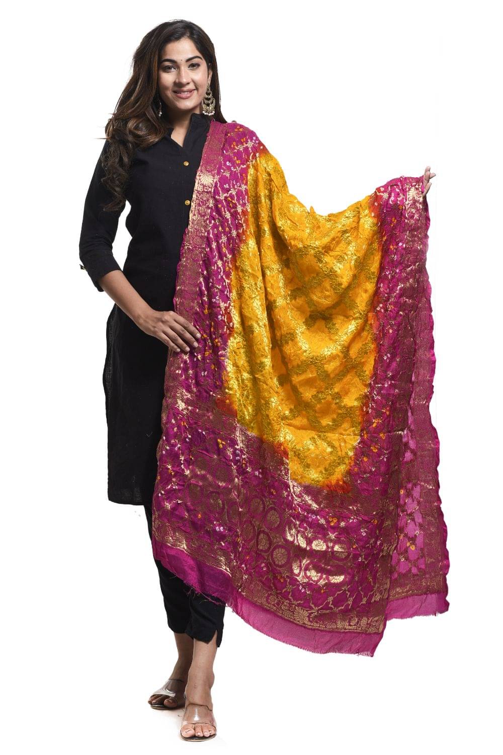 Raj Multicoloured Banarasi Silk Banarasi Dupatta Raj Multicoloured Banarasi Silk Banarasi Dupatta