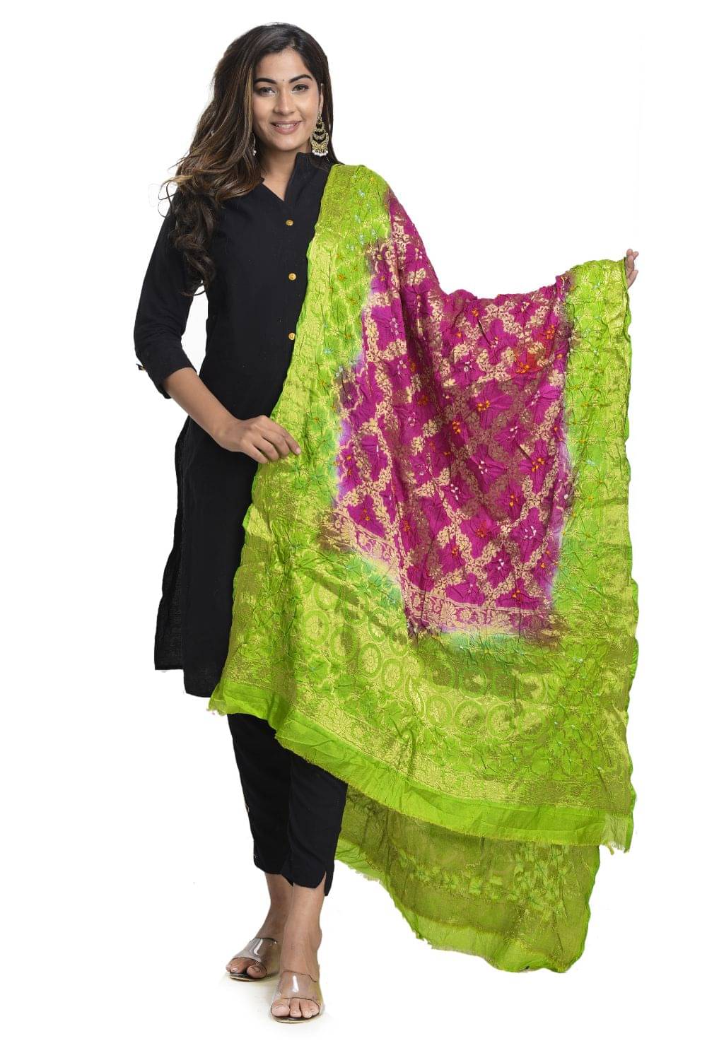 Raj Multicoloured Banarasi Silk Banarasi Dupatta Raj Multicoloured Banarasi Silk Banarasi Dupatta