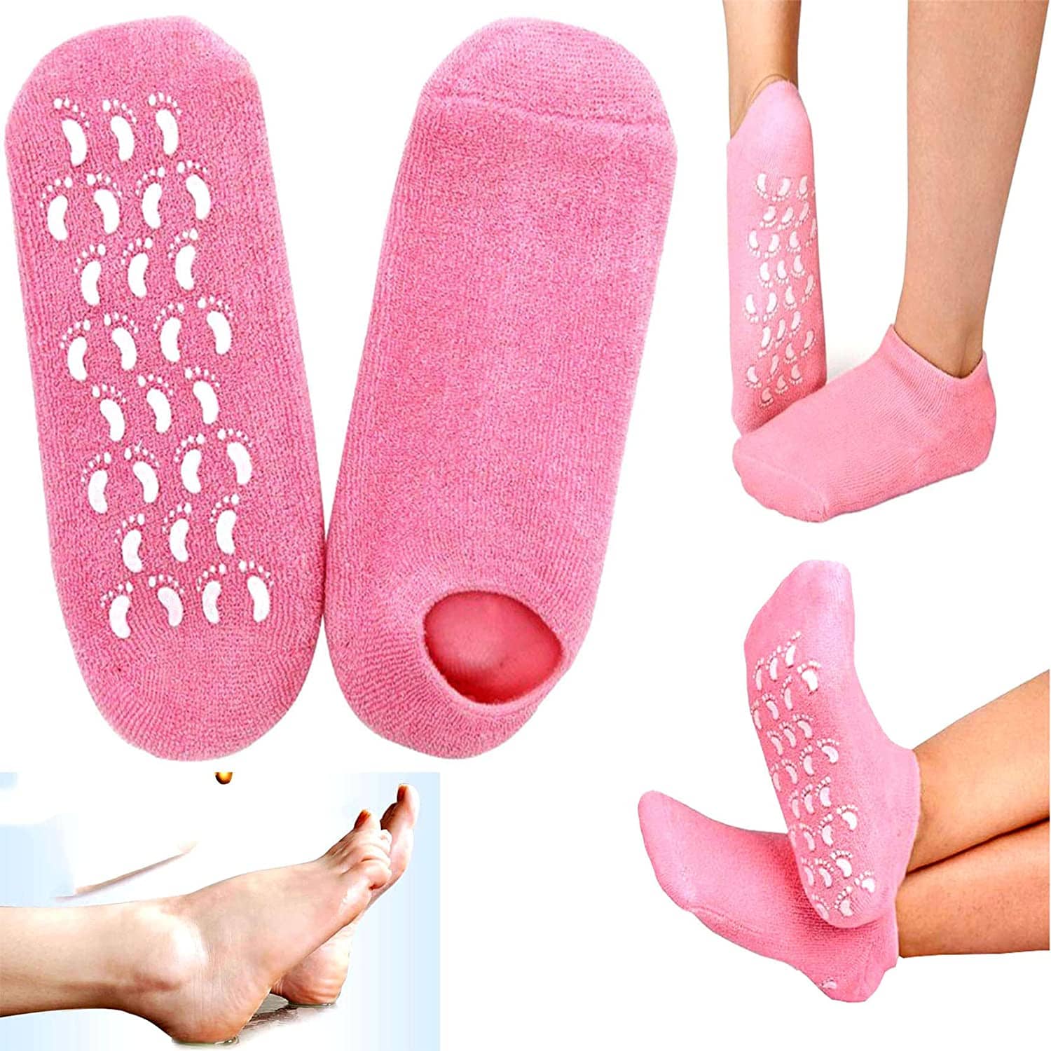 sell4you Vitamin E Gel Socks Reusable Spa Gel Socks Vitamin E Spa Gel Socks Regular