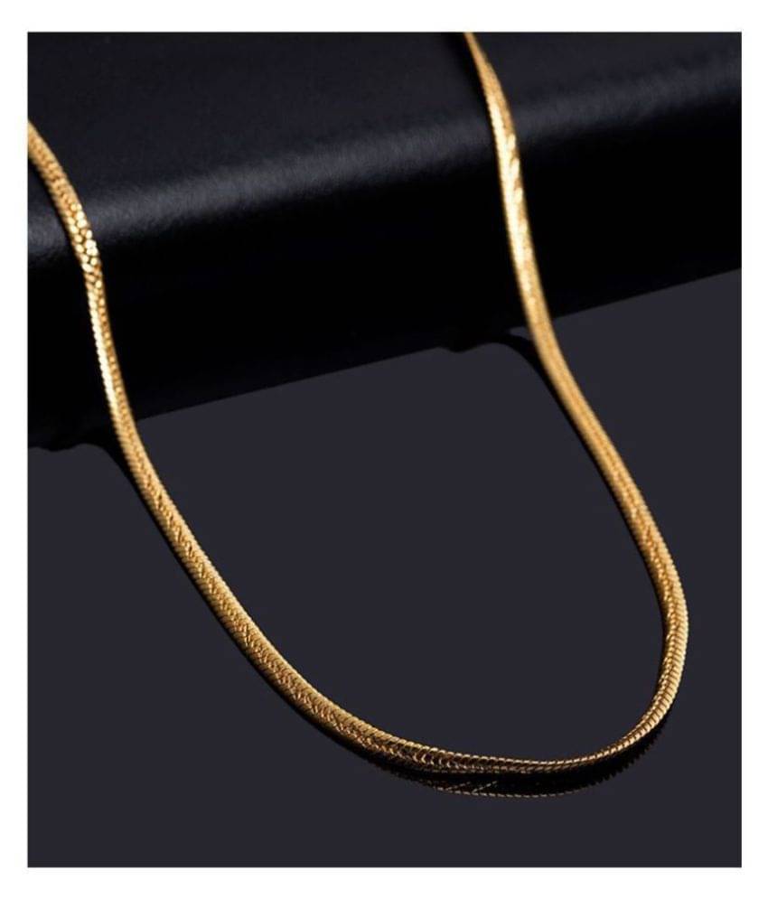 H M PRODUCT Gold Plated Chain ( Set of 1 ) H M PRODUCT Gold Plated Chain ( Set of 1 )